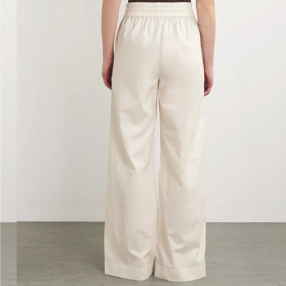 FRAME NEW
Cotton-Linen-Blend Wide-Leg Trousers - Picture 2 of 9